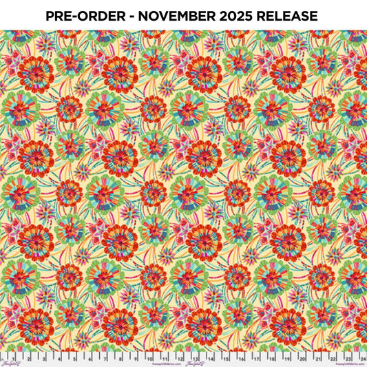 PRE-ORDER | NOV 2025 | Festival SM Rosettes Cream Odile Bailloeul Free Spirit Cotton 60s Fabric FS-PWOB117.CREAM