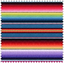 Fiesta Blue Stripe Elizabeth Studio Cotton Fabric