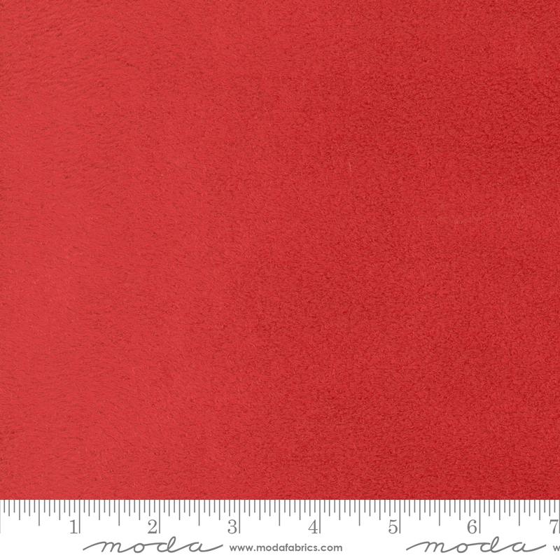 Fireside Soft Textures Christmas Red Moda Polyester Fleece Fabric MD-60001-47