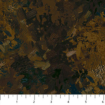 First Snow Brush Texture Brown losif Derecichei Northcott Cotton Fabric NC-DP28098-36