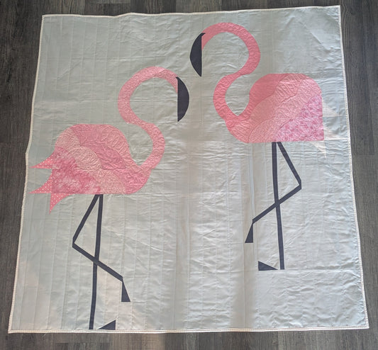 Easy Curves: Amazing Flamingo Wall Hanging Class & Kit Sewing with Kristene YOU MUST HAVE THE QCR MINI RULER FOR THIS PROJECT