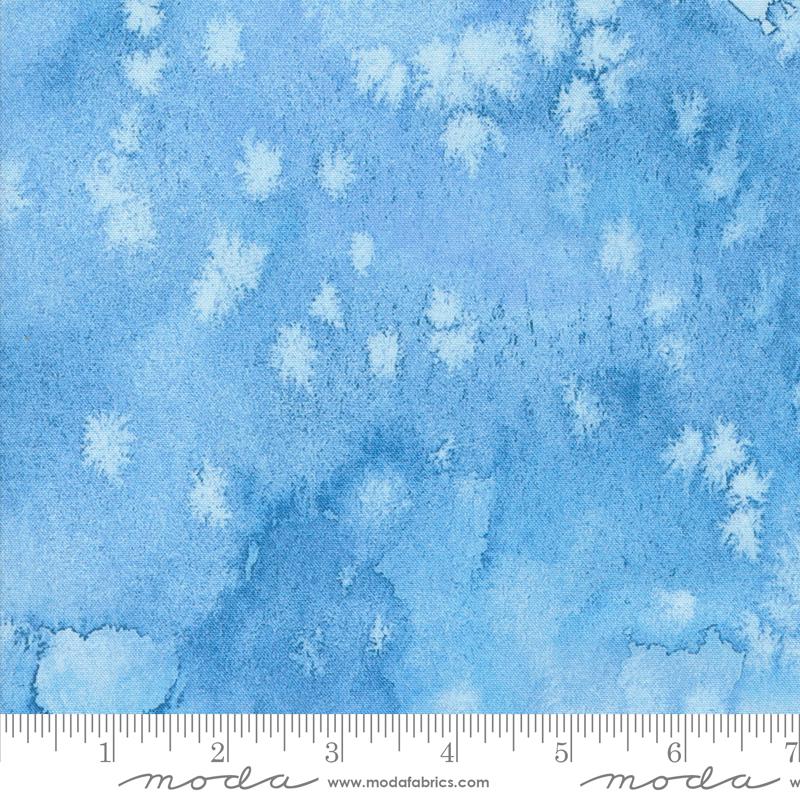 Floribunda Flow Basic Watercolor Skylight Light Blue Create Joy Project Moda Cotton Fabric