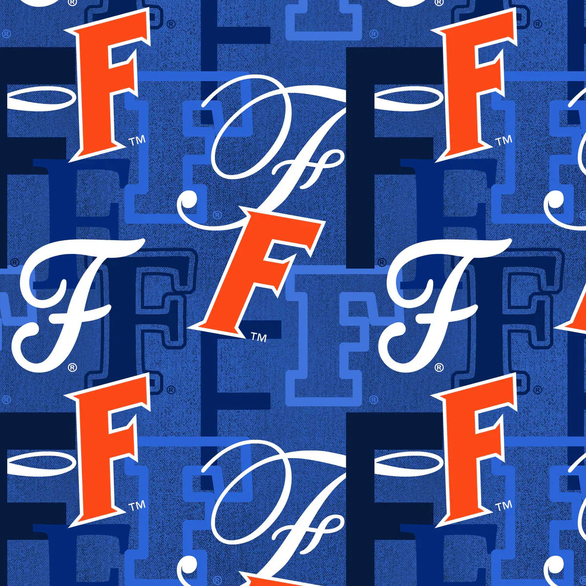 Florida Gators NCAA College Letters Sykel Cotton Fabric SYK-FL-1372