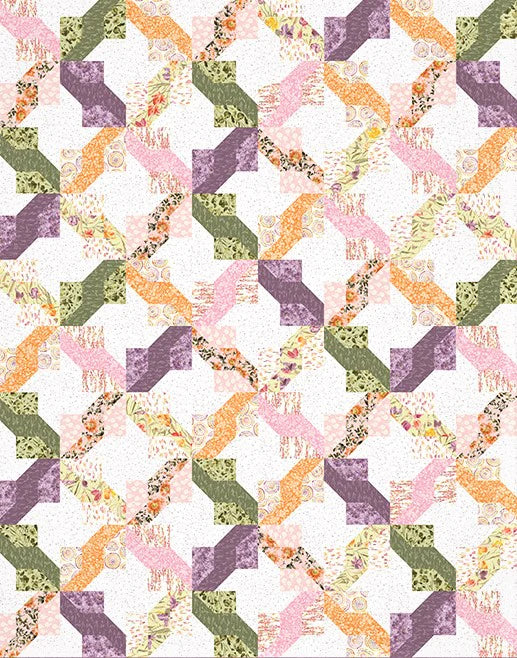 Flourish The Melody Digital Quilt Tops 72" x 90" Hina Mirza Figo Northcott Fabrics NC-DQF137