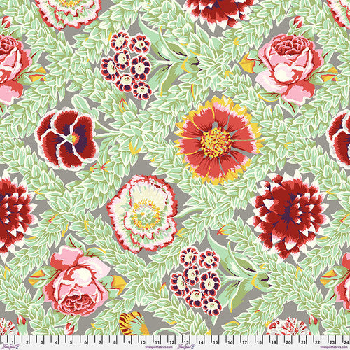 Flower Lattice Leafy Green Philip Jacobs Vintage Kaffe Fassett Collective Free Spirit Cotton Fabric FS-PWGP011-Leafy