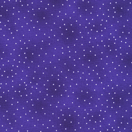 Flowerhouse Basics White Dots Midnight Purple Debbie Beaves Robert Kaufman Cotton Fabric