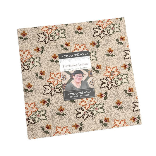 Fluttering Leaves 10" Squares Layer Cake Kansas Troubles Quilters Moda Cotton Fabric MD-9730LC