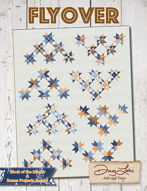 Flyover Block of the Month BOM Book Doug Leko Antler Quilt Design AQD-0420