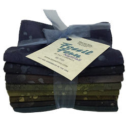 Fossil Fern Nightfall Fat Quarter Bundle 18”x21” 8pcs Benartex Cotton Fabric BE-NFLFQPK
