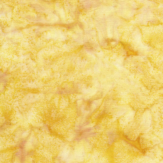 Foundations Basics Batik Amber Yellow Island Batik Cotton Fabric IB-Amber