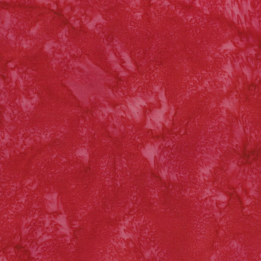 Foundations Basics Batik Scarlet Red Island Batik Cotton Fabric IB-SCARLET