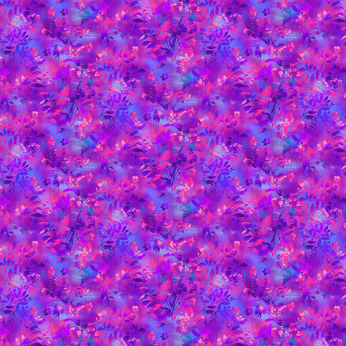 Fractal Forest Fern Collage Multi Art Loft Studio E Cotton Fabric SE-7286-57