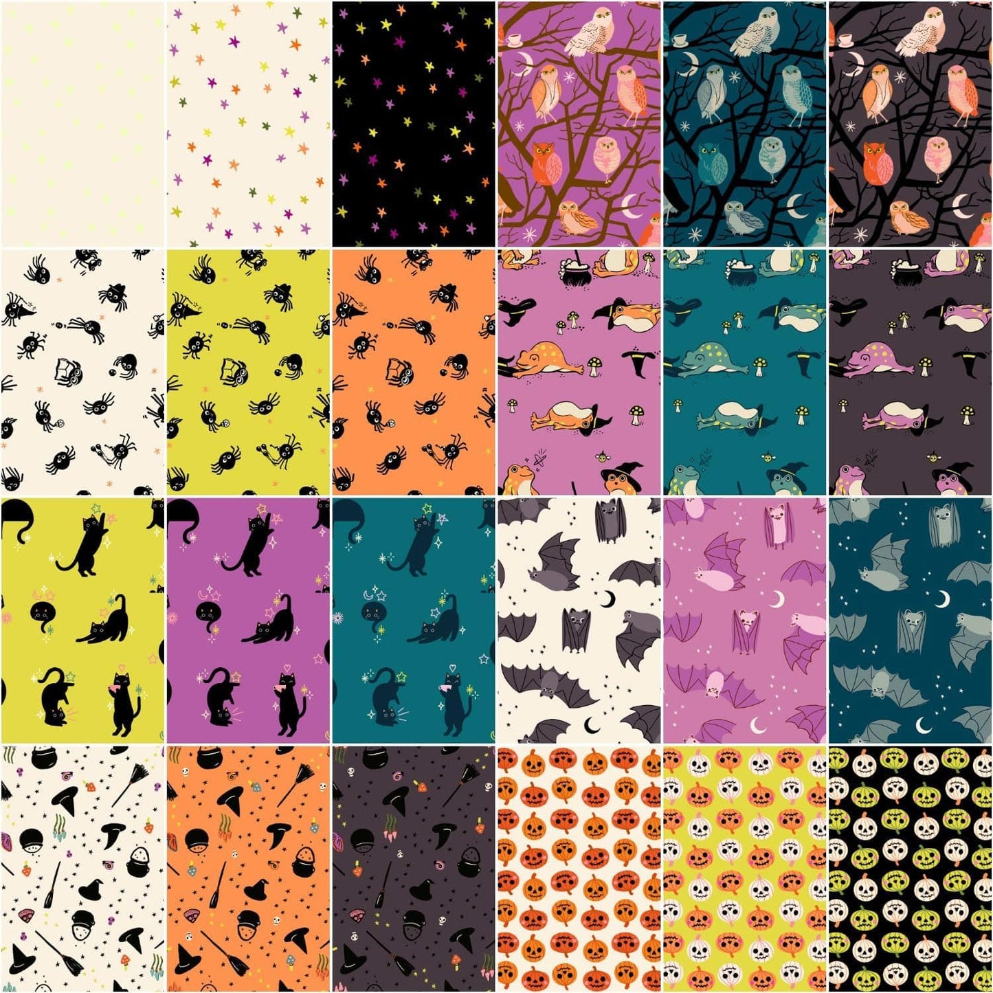 Freaky Familiars Fat Quarter Bundle 18"x21" 24 pcs Ruby Star Society Moda Cotton Fabric MD-RS5190FQ | US Fabric Shop