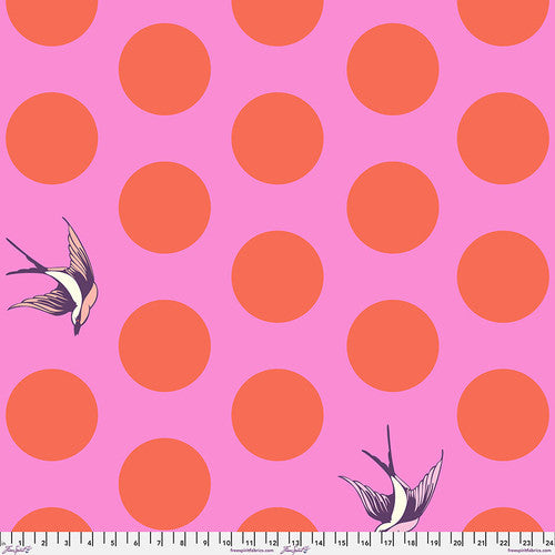 Free Fall 108" Wide back Honey Pink Tula Pink Free Spirit Cotton Fabric FS-QBTP018.HONEY
