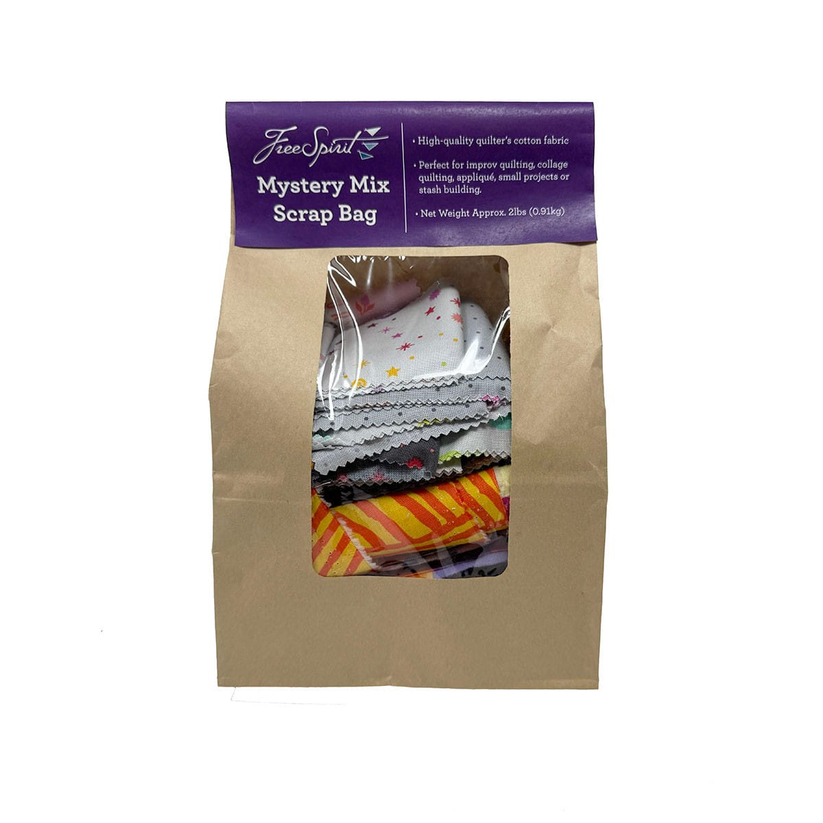 Free Spirit Artists Mystery Scrap Bag 2 lbs Cotton Fabric FS-BAG12FS.SCRAP | US Fabric Shop