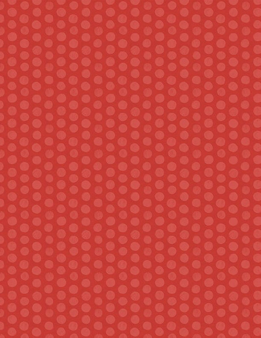 Fresh & Sweet Dots Red Janelle Penner Wilmington Prints Cotton Fabric