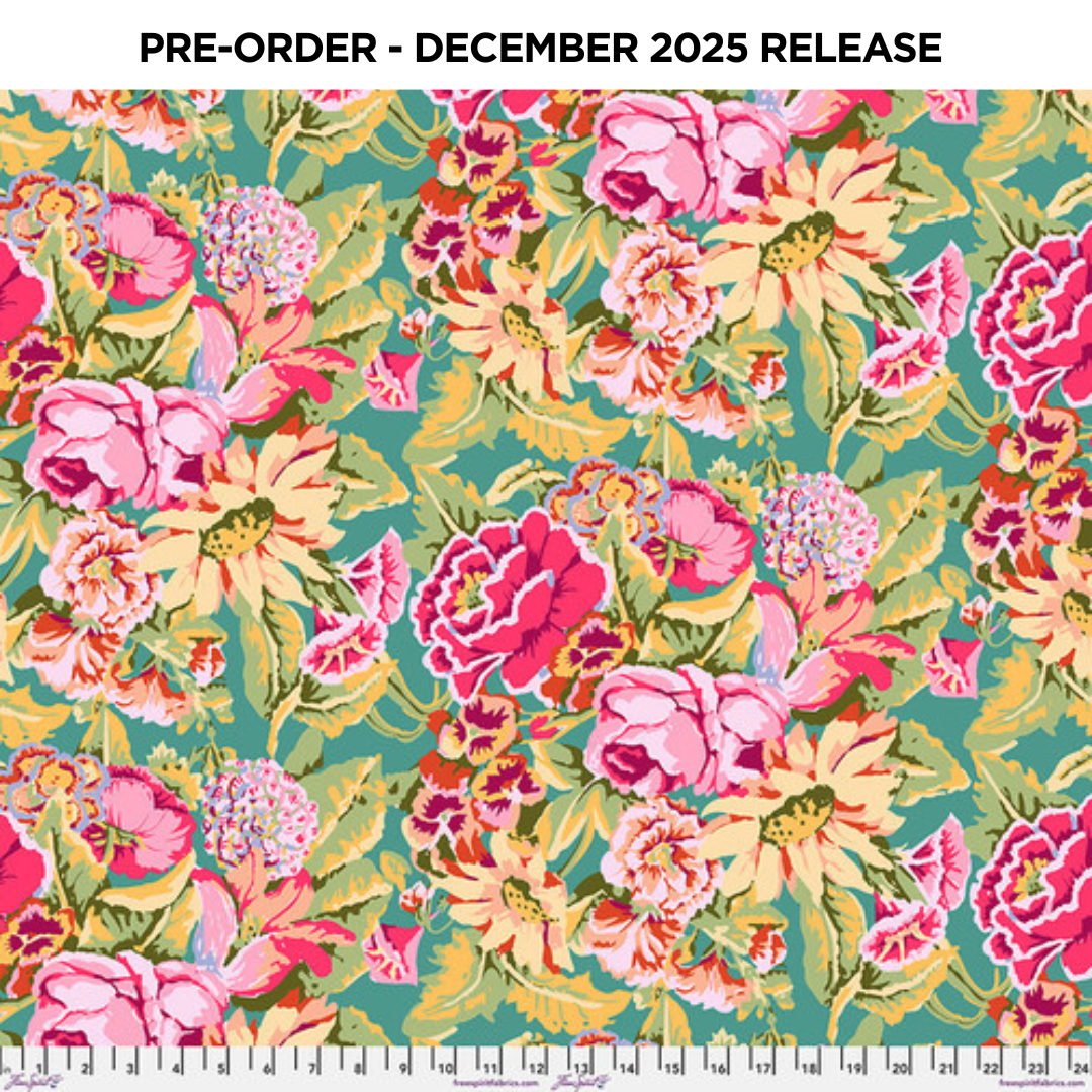 PRE-ORDER | DEC 2025 | From the Archives Floral Dance Pink Kaffe Fassett Free Spirit Cotton 68s Fabric FS-PWGP012.PINK