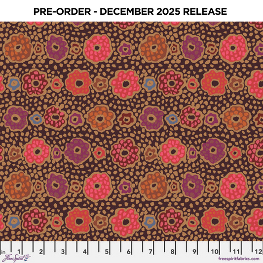 PRE-ORDER | DEC 2025 | From the Archives Samarkand Charcoal Kaffe Fassett Free Spirit Cotton 68s Fabric FS-PWGP058.CHARCOAL