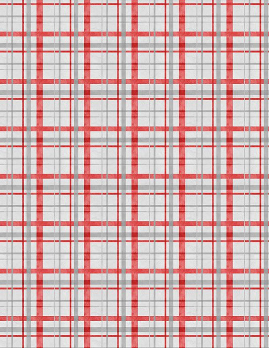 Frosty Merry-Mints Plaid Gray Danielle Leone Wilmington Prints Cotton Fabric