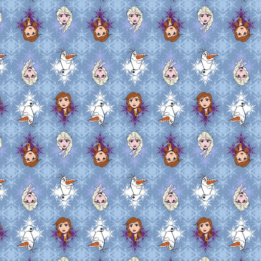 Frozen 2 Best Friends Elsa, Anna & Olaf Fleece Disney Licensed Springs Creative 58" FLEECE fabric SC-70046-1600710