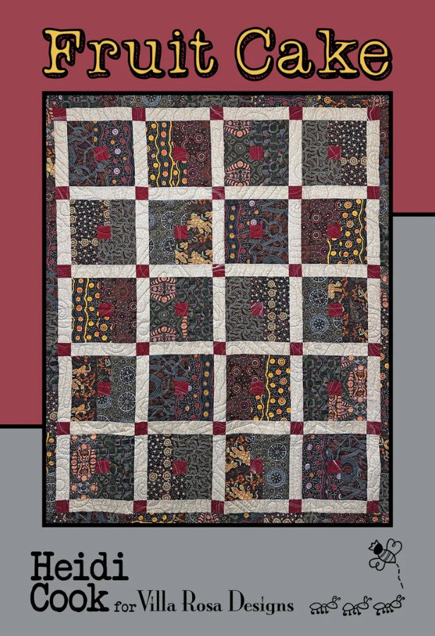 Fruit Cake Quilt Pattern 55"x67" Heidi Cook Villa Rosa Designs VRD-FRUITCAKE