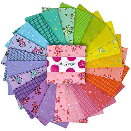 Full Moon Forest II 5" Squares 42pcs  Tula Pink Free Spirit Cotton Fabric FS-FB6CPTP.FULLMOON