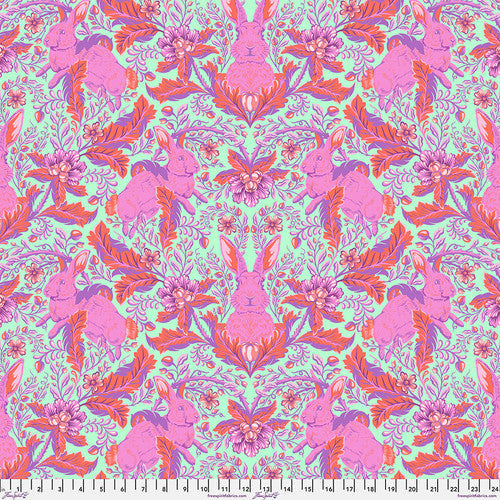 Full Moon Forest II Hoppy Go Lucky Blossom Pink Tula Pink Free Spirit Cotton Fabric FS-PWTP246.BLOSSOM