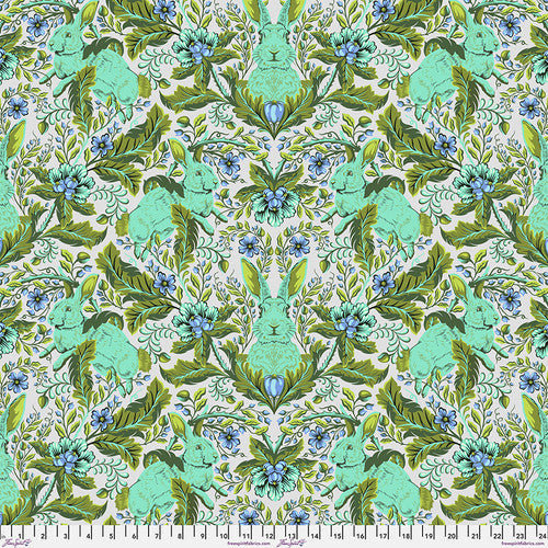 Full Moon Forest II Hoppy Go Lucky Starlight Green Tula Pink Free Spirit Cotton Fabric FS-PWTP246.STARLIGHT