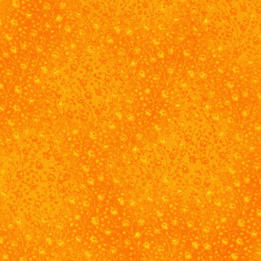 Fusions 4 Saffron Orange Floral Texture Robert Kaufman Cotton Fabric RK-EYJ-4070-54