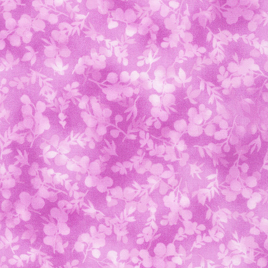 Fusions Foliage Mix Thistle Purple Robert Kaufman Cotton Fabric RK-SRK-21320-252