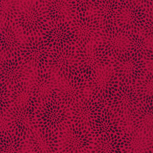 Fusions Packed Zinia Blooms Cranberry Red Robert Kaufman Cotton Fabric RK-SRK-21321-113