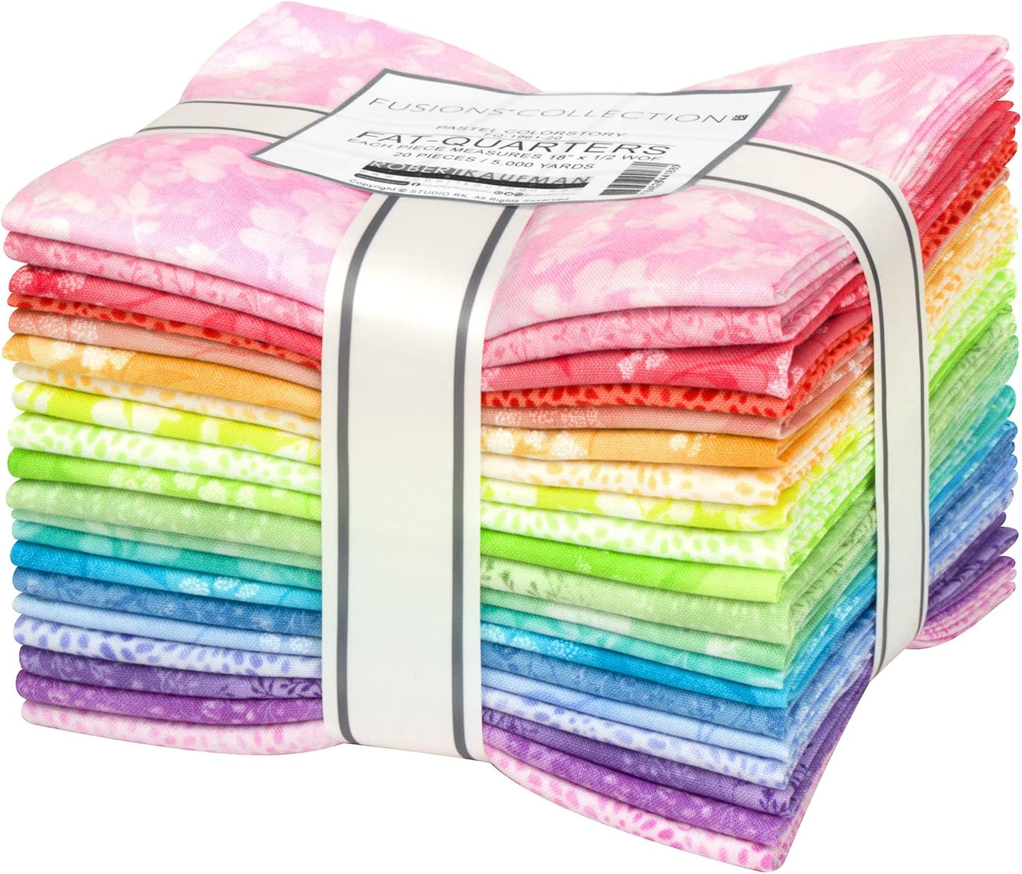 Fusions Pastel Colorstory Fat Quarter Bundle 18x21" 20 pcs Studio RK Robert Kaufman Cotton Fabric