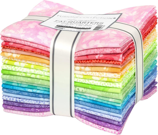 Fusions Pastel Colorstory Fat Quarter Bundle 18x21" 20 pcs Studio RK Robert Kaufman Cotton Fabric