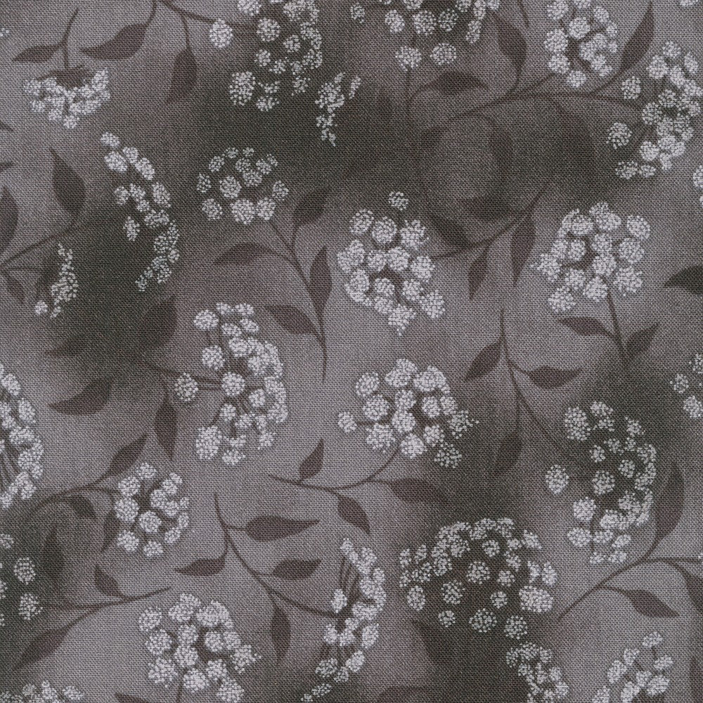 Fusions Queen Anne's Lace Shale Gray Robert Kaufman Cotton Fabric RK-SRK-21319-335