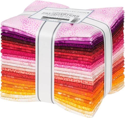 Fusions Warm Colorstory Fat Quarter Bundle 18x21" 24 pcs Studio RK Robert Kaufman Cotton Fabric