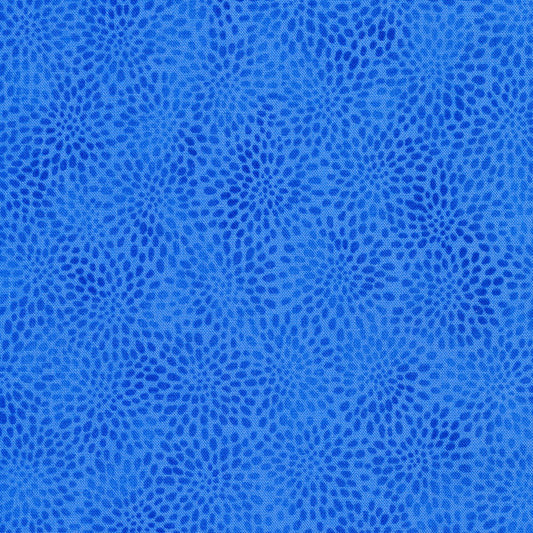 Fusions Blue Jay Packed Zinia Blooms Robert Kaufman Cotton Fabric RK-SRK-21321-82