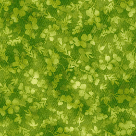 Fusions Cactus Green Foliage Mix Robert Kaufman Cotton Fabric RK-SRK-21320-58