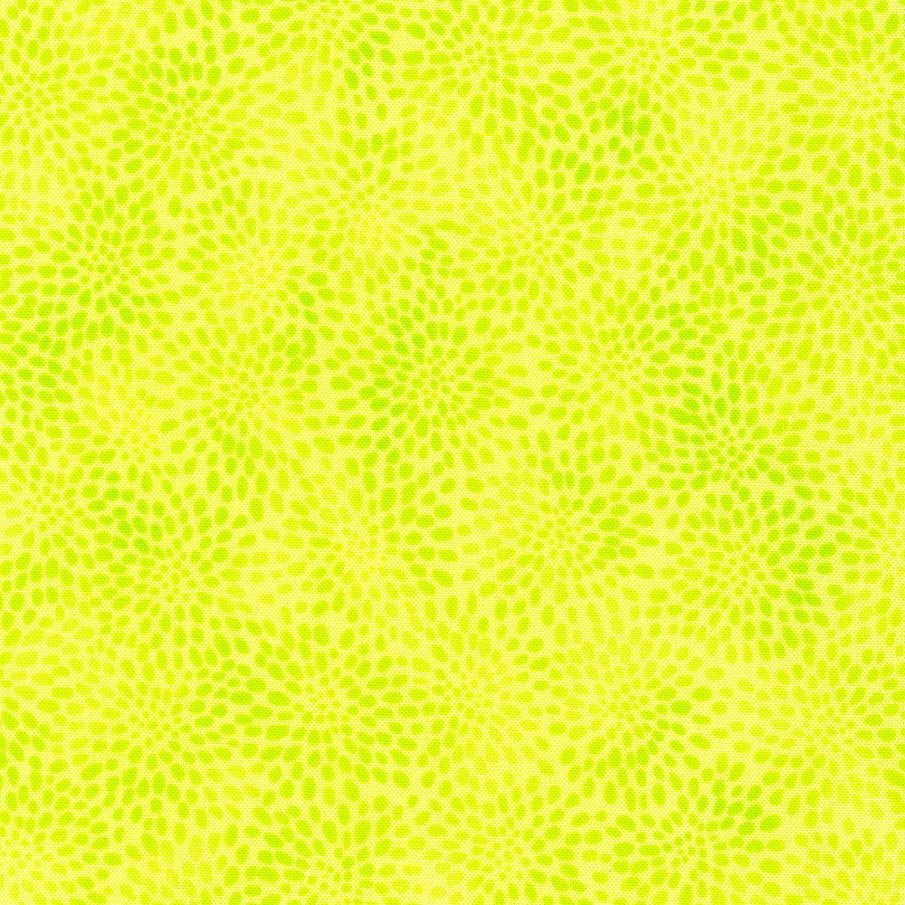 Fusions Citrus Lime Packed Zinia Blooms Robert Kaufman Cotton Fabric RK-SRK-21321-134