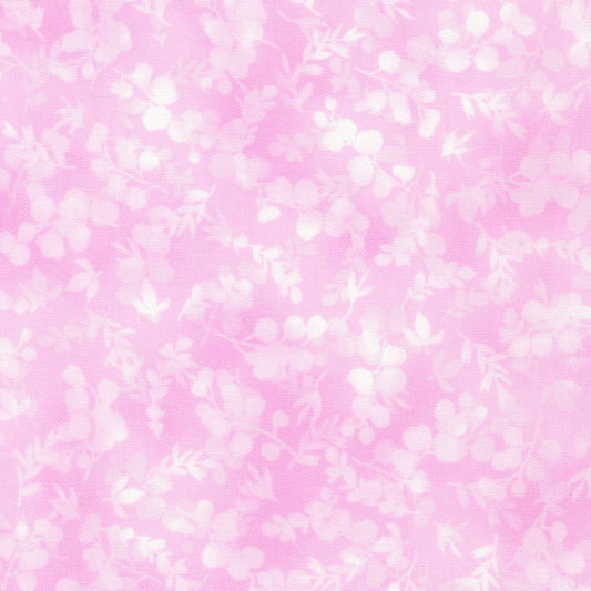 Fusions Peony Pink Foliage Mix Robert Kaufman Cotton Fabric