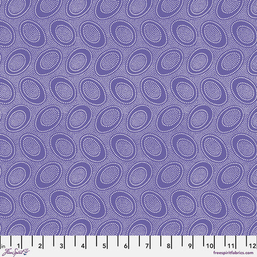 Aboriginal Dot Iris Purple Classics Kaffe Fassett Collective Free Spirit Cotton Fabric FS PWGP0771.IRISX
