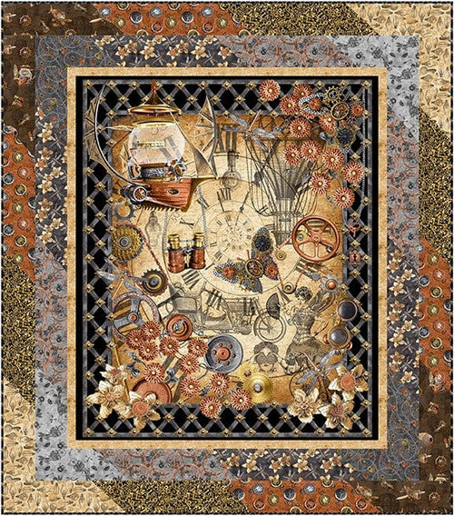 Full Steam Ahead Gallery Drama Quilt Blank Quilting-FREE PROJECT