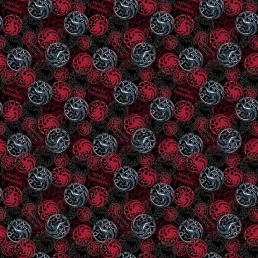 Game of Thrones Targaryen House Springs Creative Cotton Fabric SC-64398