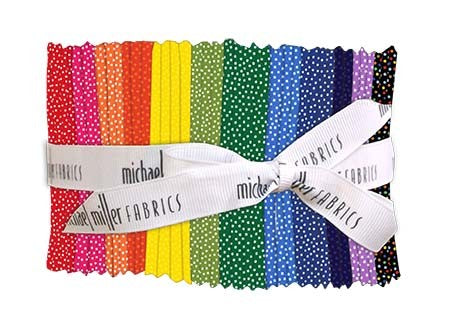 Garden Pindot Prism Layer Cake 10" Squares Michael Miller Cotton Fabric MM-SQUARE0358