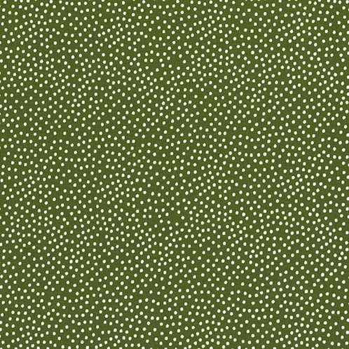 Garden Pindot Basil Green White Dots Michael Miller Cotton Fabric MM-CX1065-BASI