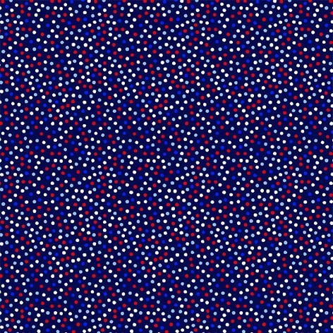 Garden Pindot Indigo Patriotic Navy Red White Dots Michael Miller Cotton Fabric MM-CX1065-INDI