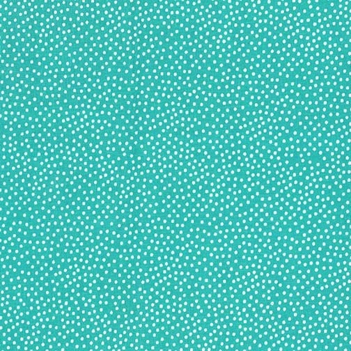 Garden Pindot Mermaid Aqua White Dots Michael Miller Cotton Fabric MM-CX1065-MERM