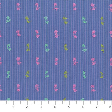Garden Variety Channeling Mist Blue Anna Maria Parry Northcott Cotton Fabric NC-WAMT103-45C