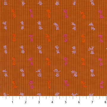 Garden Variety Channeling Rust Anna Maria Parry Northcott Cotton Fabric NC-WAMT103-59V