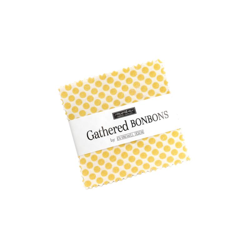 Gathered Bonbons 2.5"x2.5" Squares Mini Charm Pack 42 pcs Jen Kingwell Moda Cotton Fabric MD-18298MC