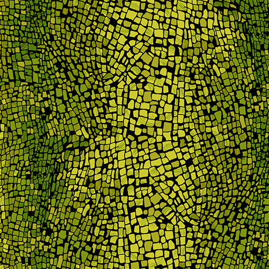 Gemma Abstract Mosaic Peridot Green Candy Quilts Andover Fabrics Cotton Fabric AF-A-841-G